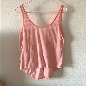 EUC pink Lululemon high low tank